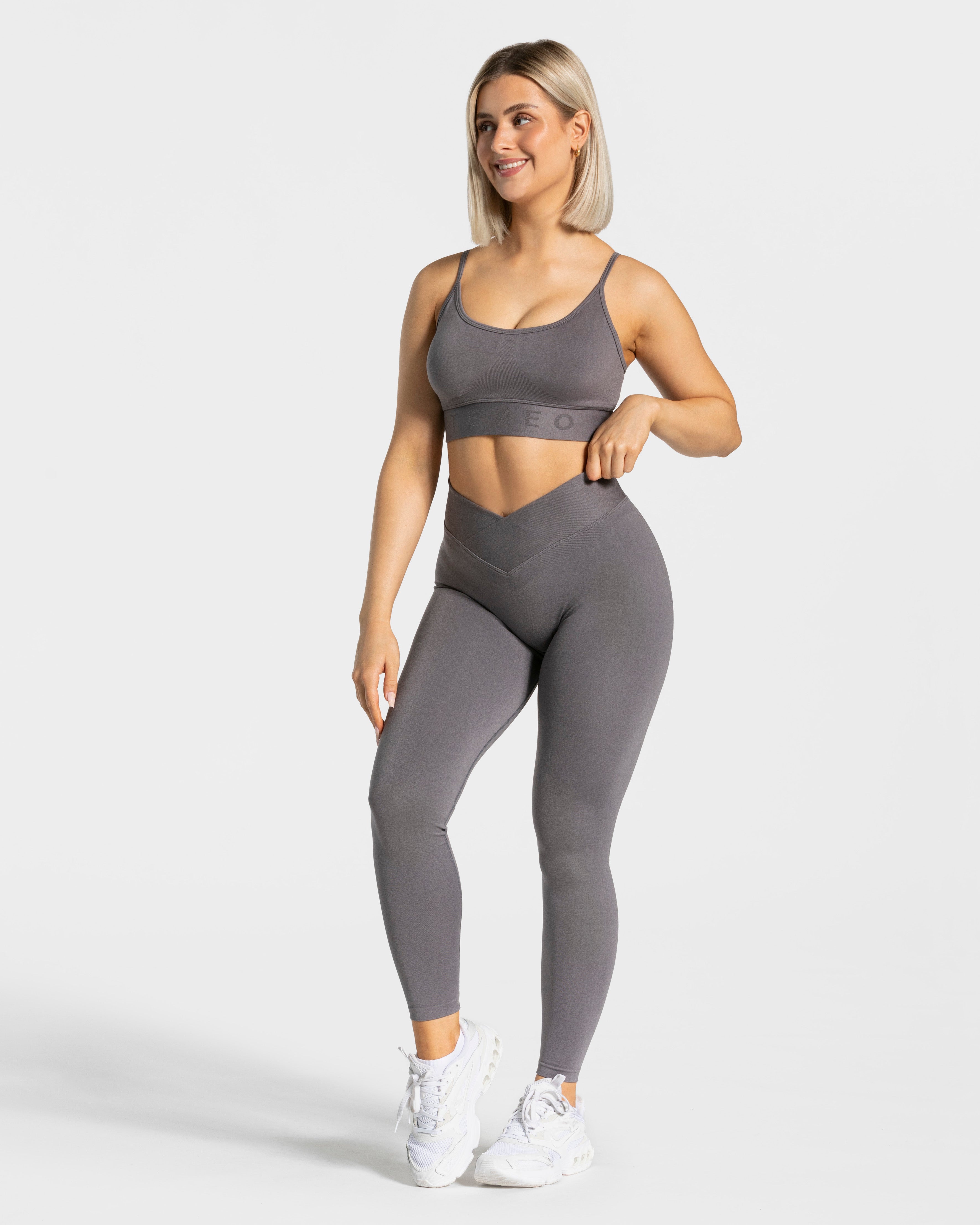 Teveo V-Shape Leggings Graphit | CWJLER-306